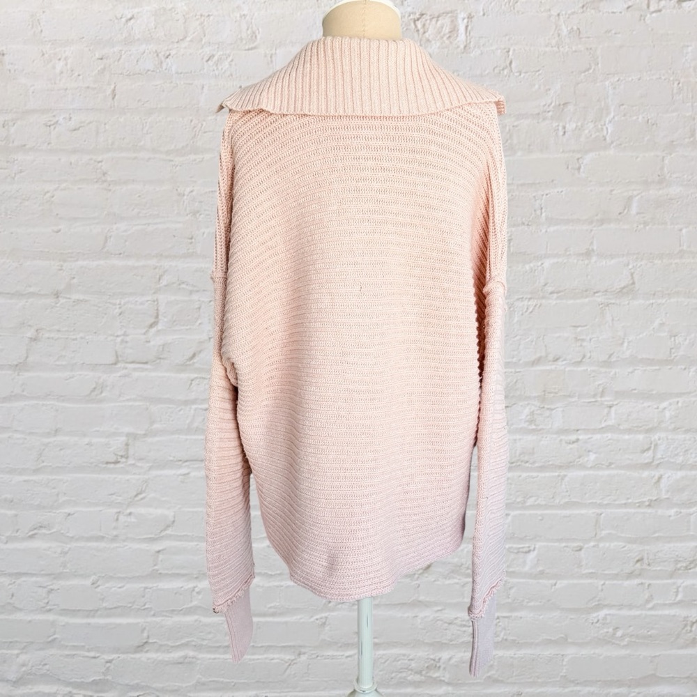 Free People Marlie Pullover Ribbed Sweater in Pink - Picture 8 of 15